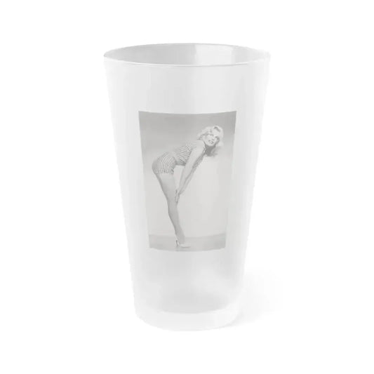 Cleo Moore #189 (Vintage Female Icon) Frosted Pint Glass 16oz 16oz Frosted - Go Mug Yourself