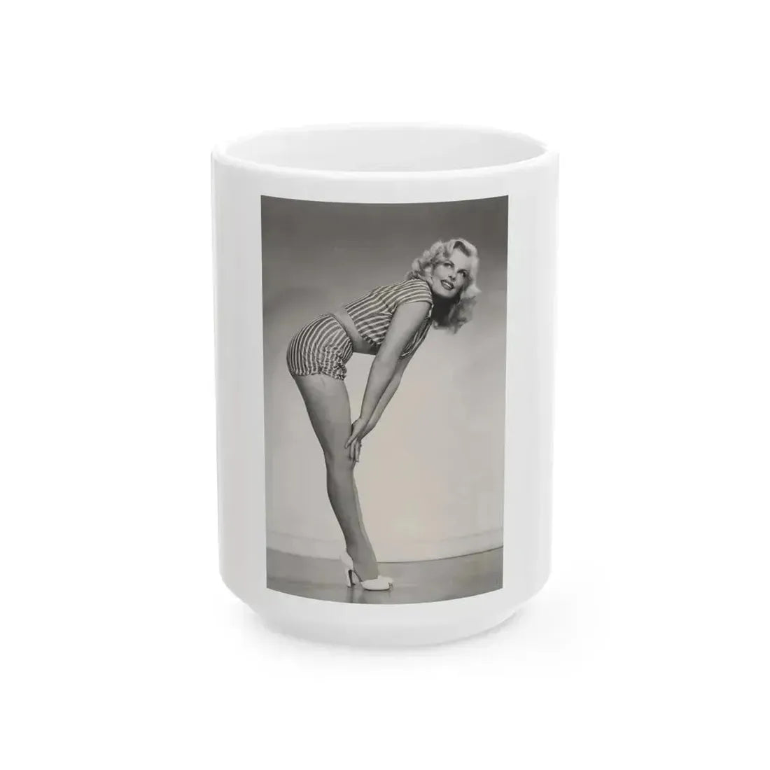 Cleo Moore #189 (Vintage Female Icon) White Coffee Mug 15oz - Go Mug Yourself