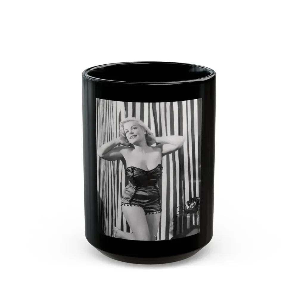 Cleo Moore #190 (Vintage Female Icon) Black Coffee Mug 15oz - Go Mug Yourself