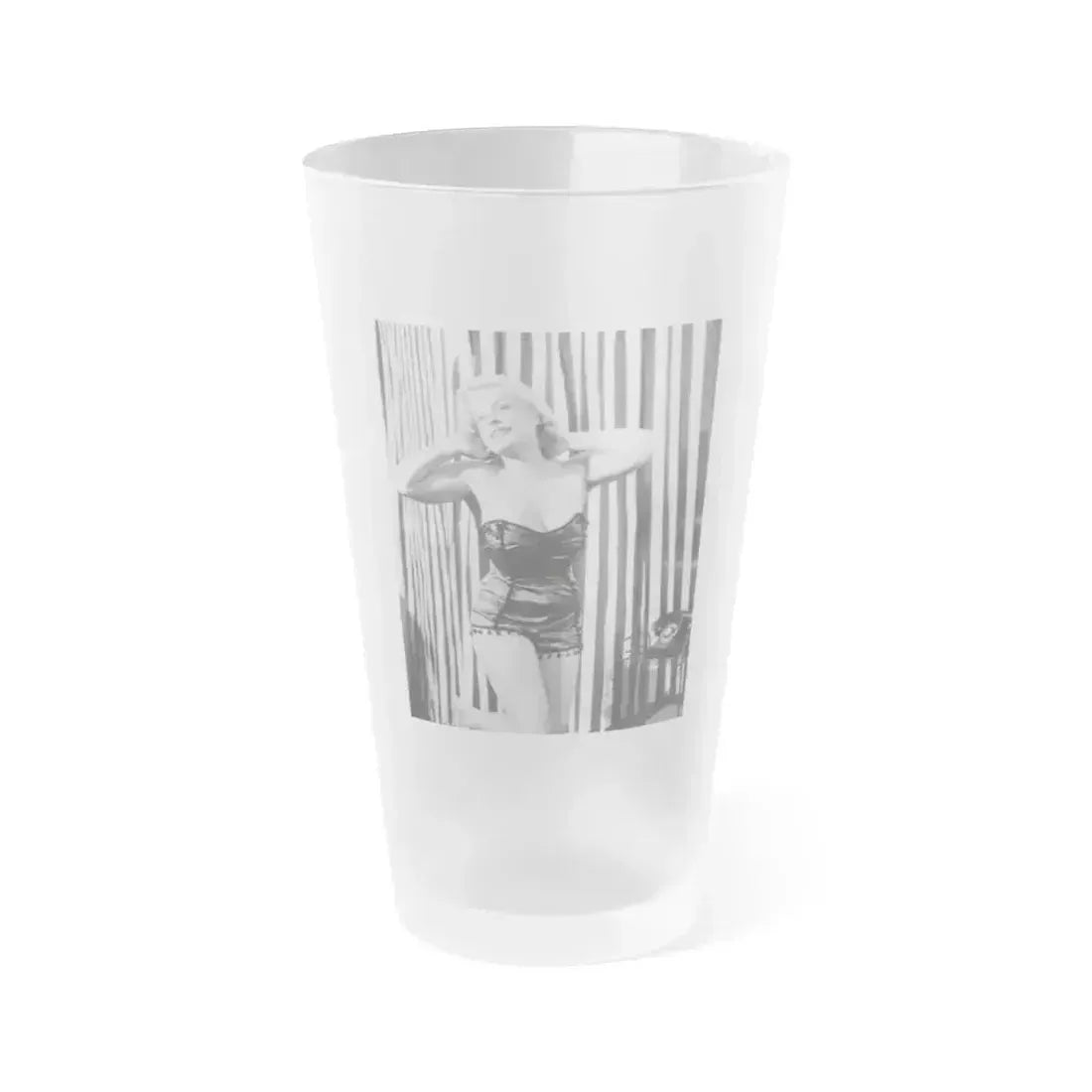 Cleo Moore #190 (Vintage Female Icon) Frosted Pint Glass 16oz 16oz Frosted - Go Mug Yourself