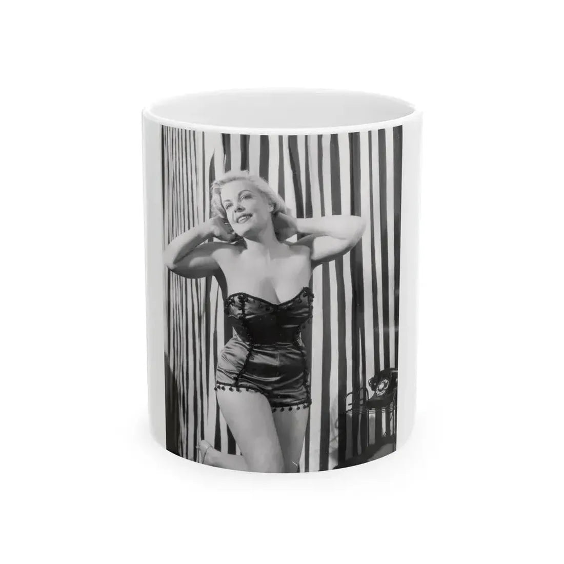 Cleo Moore #190 (Vintage Female Icon) White Coffee Mug 11oz - Go Mug Yourself