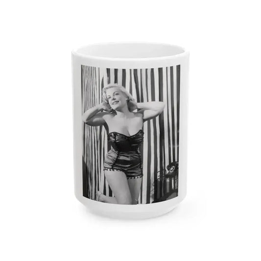 Cleo Moore #190 (Vintage Female Icon) White Coffee Mug 15oz - Go Mug Yourself