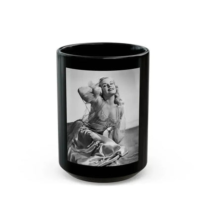 Cleo Moore #191 (Vintage Female Icon) Black Coffee Mug 15oz - Go Mug Yourself