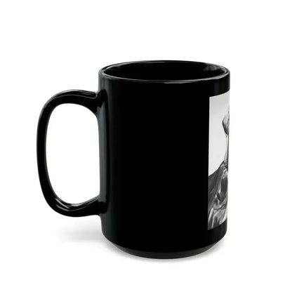 Cleo Moore #191 (Vintage Female Icon) Black Coffee Mug - Go Mug Yourself