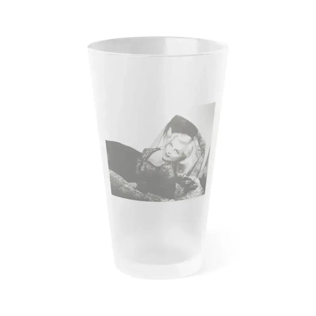 Cleo Moore #193 (Vintage Female Icon) Frosted Pint Glass 16oz 16oz Frosted - Go Mug Yourself