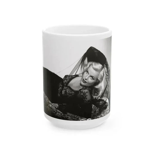 Cleo Moore #193 (Vintage Female Icon) White Coffee Mug 15oz - Go Mug Yourself