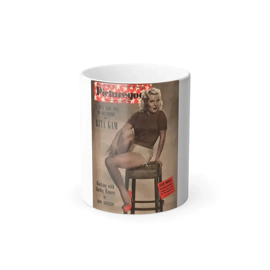 Cleo Moore #29 - Mag. Cover (Vintage Female Icon) Color Changing Mug 11oz 11oz - Go Mug Yourself