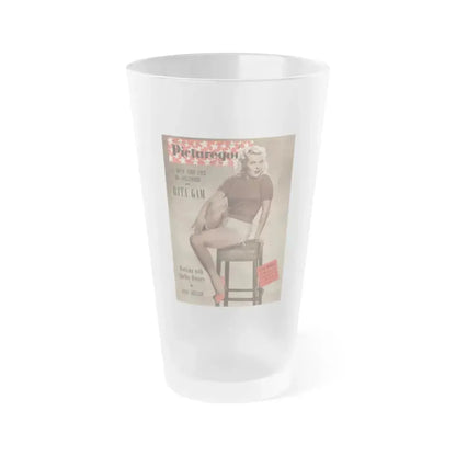 Cleo Moore #29 - Mag. Cover (Vintage Female Icon) Frosted Pint Glass 16oz 16oz Frosted - Go Mug Yourself