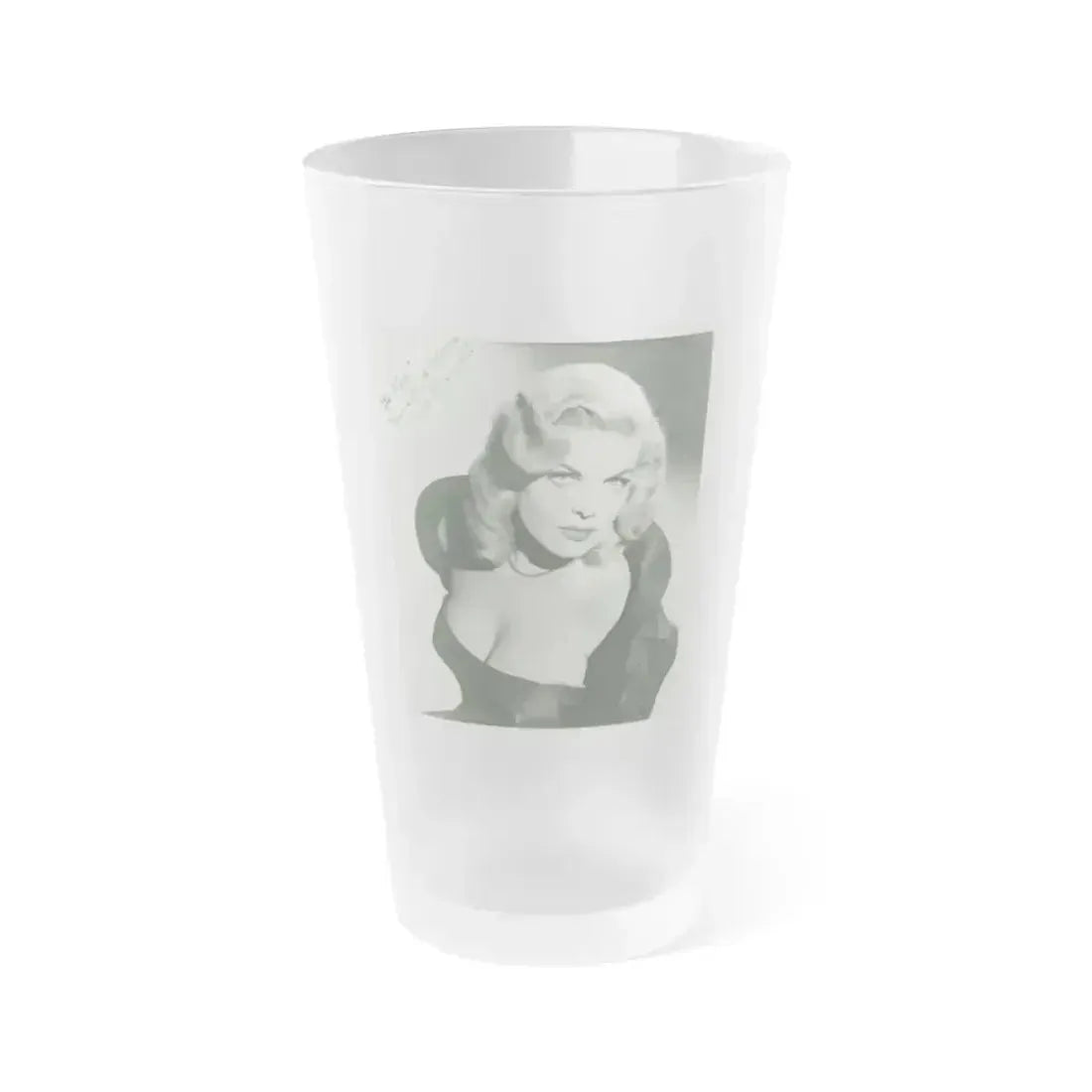 Cleo Moore #38 (Vintage Female Icon) Frosted Pint Glass 16oz 16oz Frosted - Go Mug Yourself