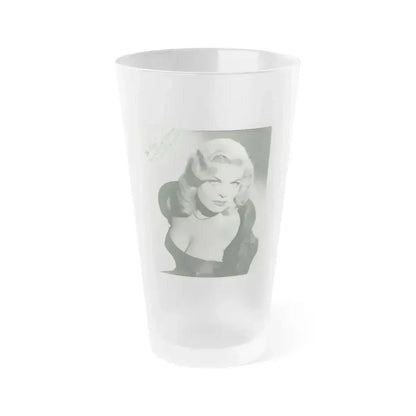 Cleo Moore #38 (Vintage Female Icon) Frosted Pint Glass 16oz 16oz Frosted - Go Mug Yourself