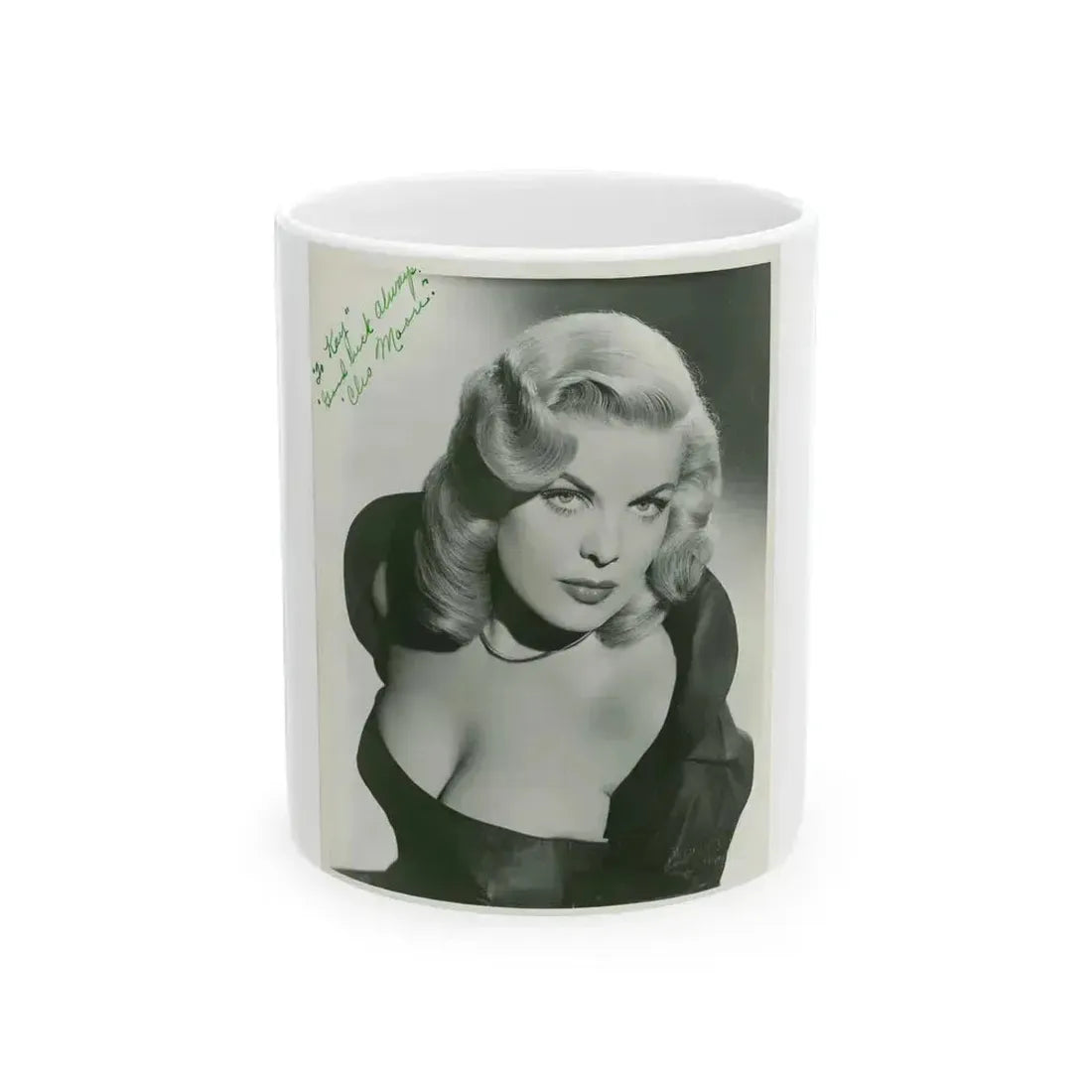 Cleo Moore #38 (Vintage Female Icon) White Coffee Mug 11oz - Go Mug Yourself