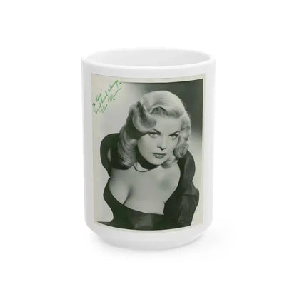 Cleo Moore #38 (Vintage Female Icon) White Coffee Mug 15oz - Go Mug Yourself