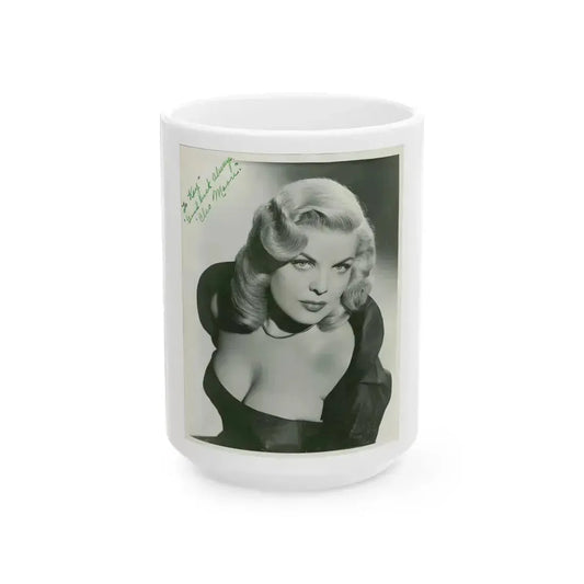 Cleo Moore #38 (Vintage Female Icon) White Coffee Mug 15oz - Go Mug Yourself