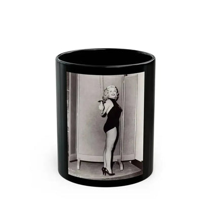 Cleo Moore #56 (Vintage Female Icon) Black Coffee Mug 11oz - Go Mug Yourself