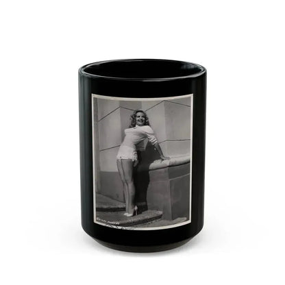 Cleo Moore #69 (Vintage Female Icon) Black Coffee Mug 15oz - Go Mug Yourself