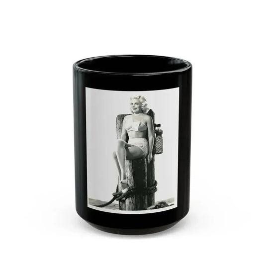 Cleo Moore #80 (Vintage Female Icon) Black Coffee Mug 15oz - Go Mug Yourself