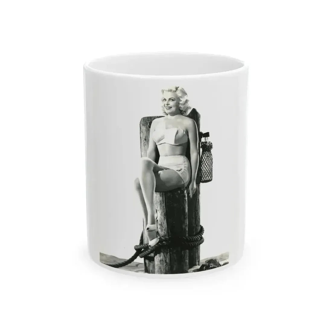 Cleo Moore #80 (Vintage Female Icon) White Coffee Mug 11oz - Go Mug Yourself