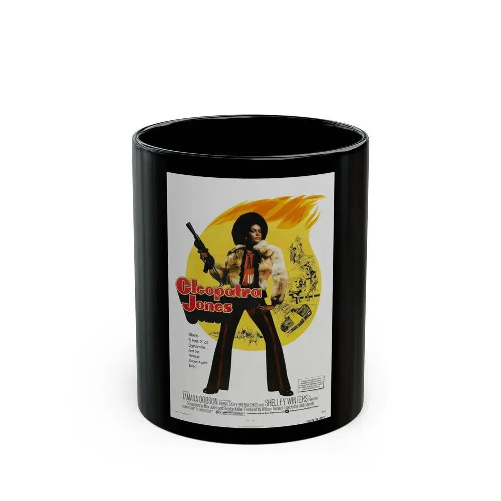 CLEOPATRA JONES 1973 Movie Poster - Black Coffee Mug 11oz - Go Mug Yourself
