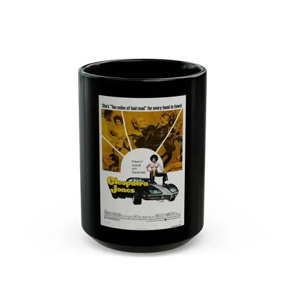 CLEOPATRA JONES (2) 1973 Movie Poster - Black Coffee Mug 15oz - Go Mug Yourself