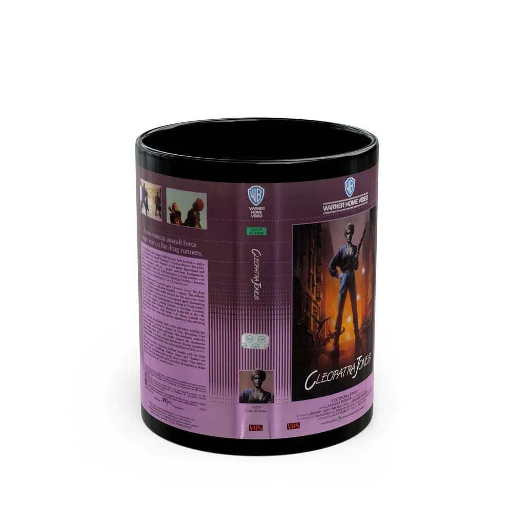 CLEOPATRA JONES PAM GREER (VHS COVER) - Black Coffee Mug-11oz-Go Mug Yourself