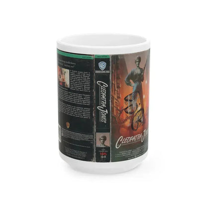 CLEOPATRA JONES (VHS COVER) - White Coffee Mug 15oz - Go Mug Yourself