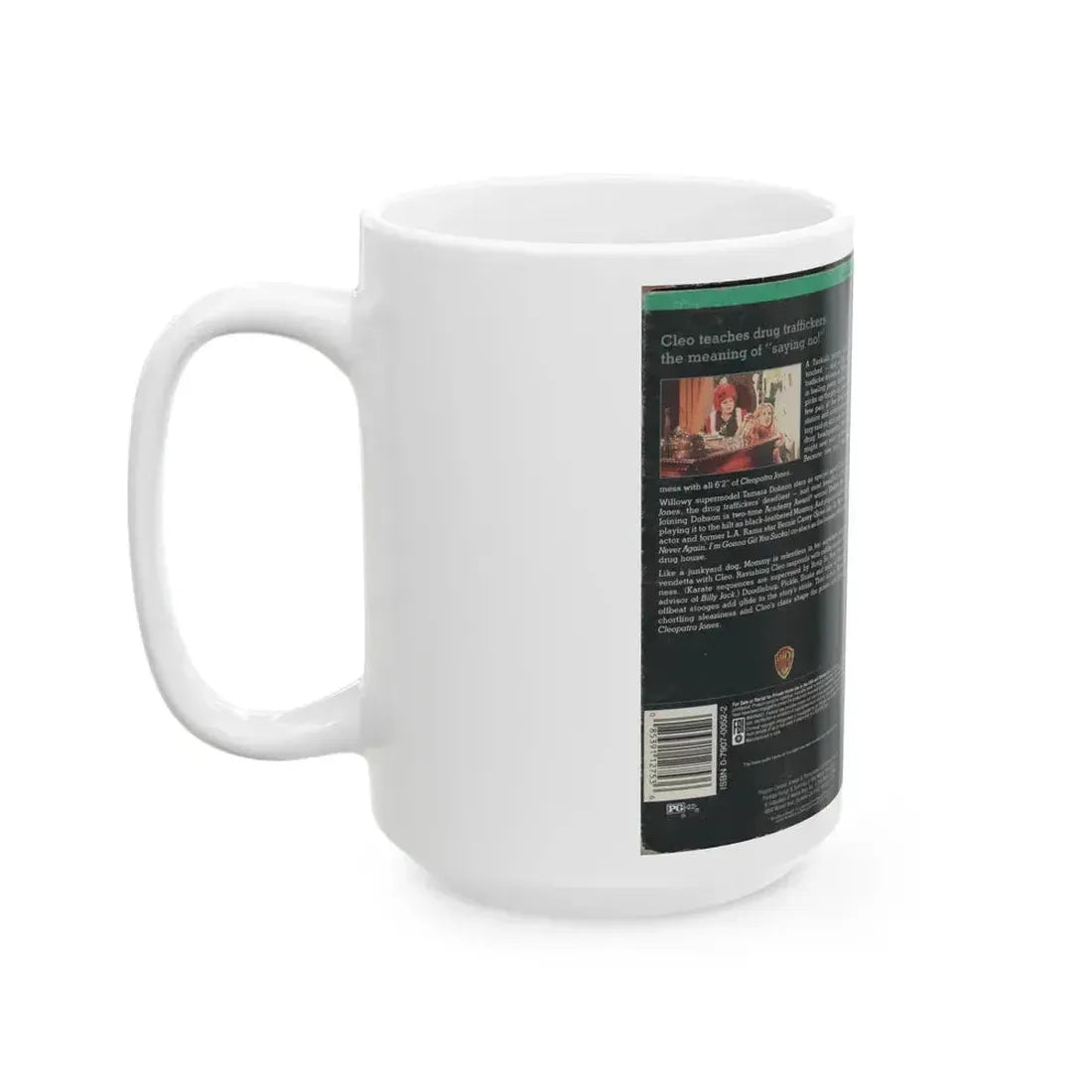 CLEOPATRA JONES (VHS COVER) - White Coffee Mug - Go Mug Yourself