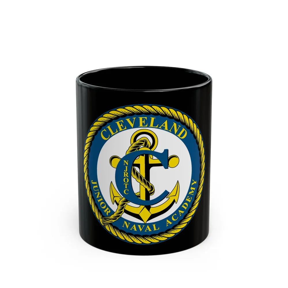 Cleveland Junior Naval Academy (U.S. Navy) Black Coffee Mug-11oz-Go Mug Yourself