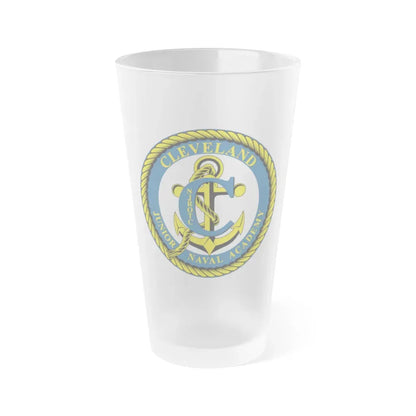 Cleveland Junior Naval Academy (U.S. Navy) Frosted Pint Glass 16oz Default Title - Go Mug Yourself