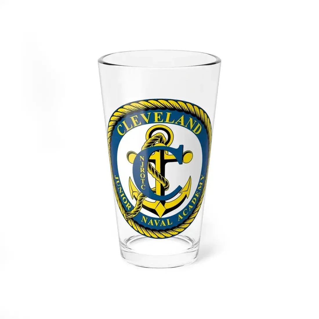 Cleveland Junior Naval Academy (U.S. Navy) Pint Glass 16oz 16oz - Go Mug Yourself