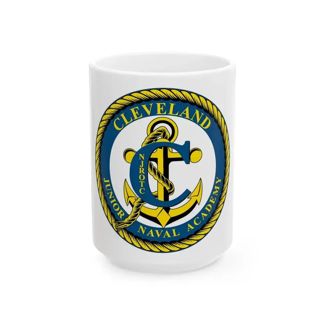 Cleveland Junior Naval Academy (U.S. Navy) White Coffee Mug 15oz - Go Mug Yourself