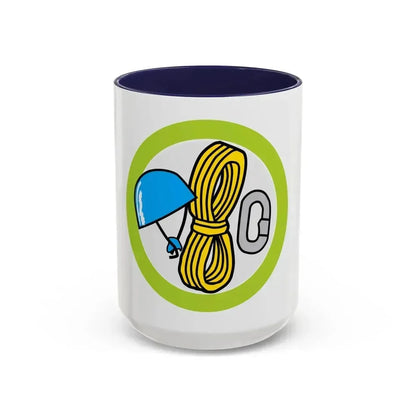 Climbing (Boy Scout Merit Badge) Accent Coffee Mug 15oz Navy - Go Mug Yourself