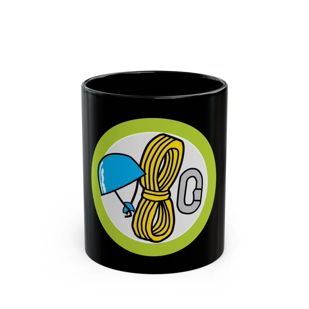 Climbing (Boy Scout Merit Badge) Black Coffee Mug-11oz-Go Mug Yourself