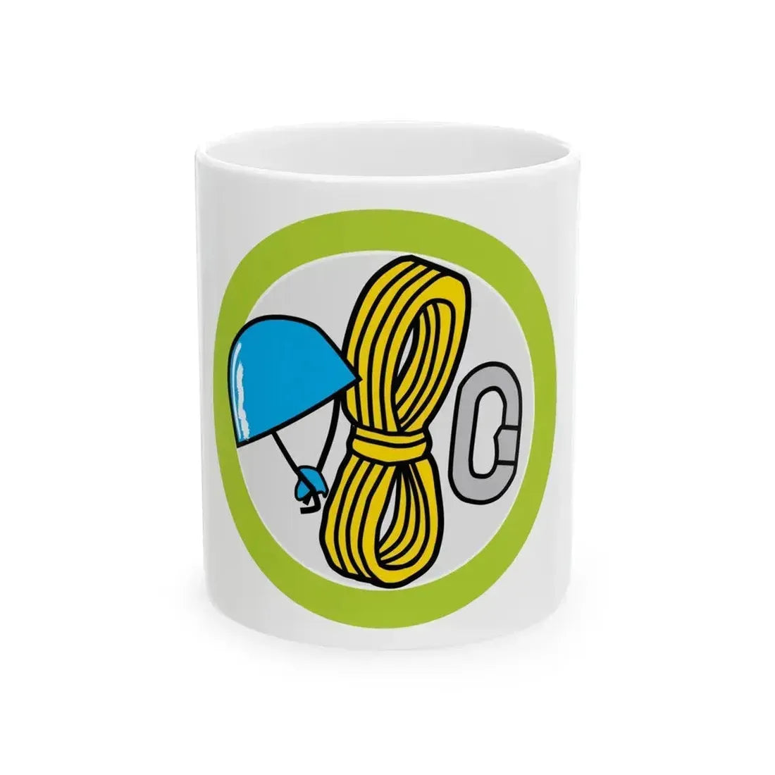 Climbing (Boy Scout Merit Badge) White Coffee Mug 11oz - Go Mug Yourself