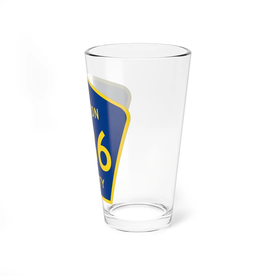 Clinton County Z36 (Iowa) (Road Sign) Pint Glass 16oz - Go Mug Yourself