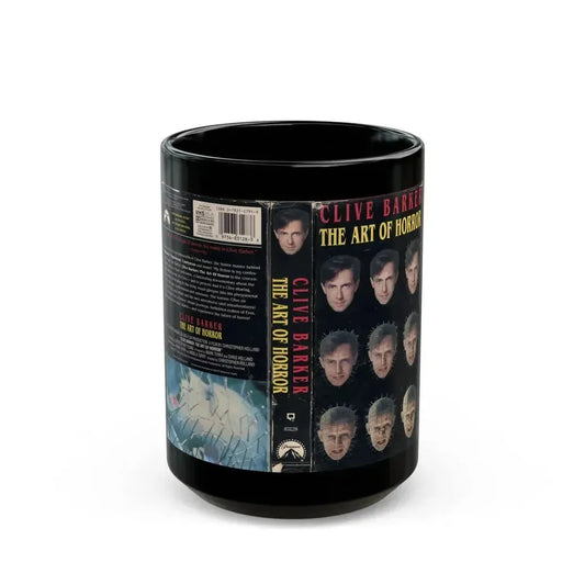 CLIVE BARKER THE ART OF HORROR (VHS COVER) - Black Coffee Mug 15oz - Go Mug Yourself
