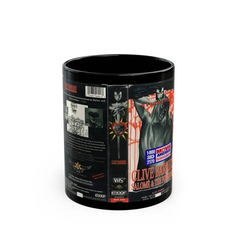 CLIVE BARKERS SALOME AND THE FORBIDDEN (VHS COVER) - Black Coffee Mug-11oz-Go Mug Yourself