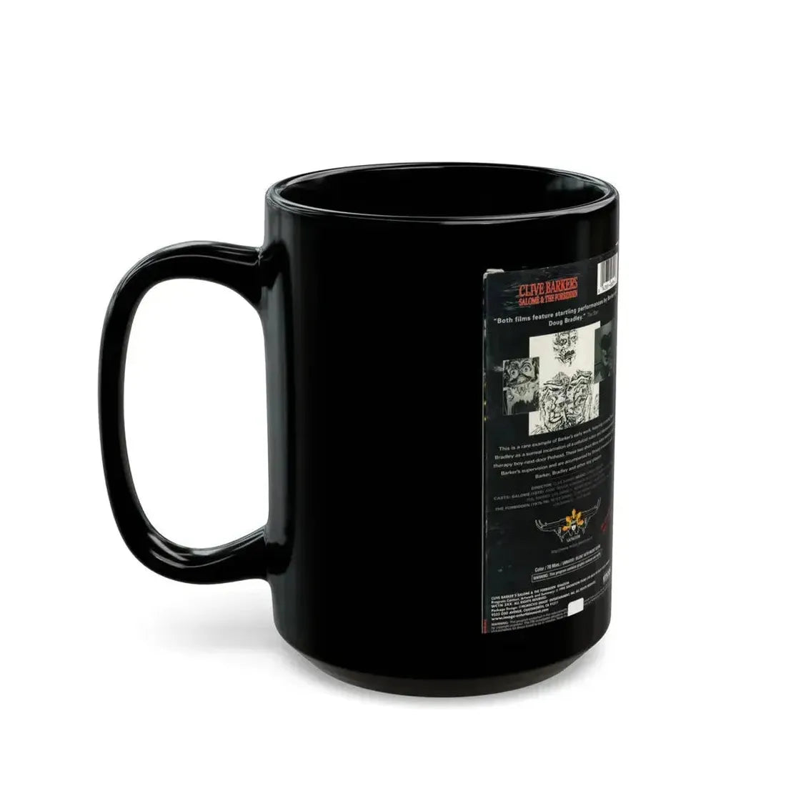 CLIVE BARKERS SALOME AND THE FORBIDDEN (VHS COVER) - Black Coffee Mug - Go Mug Yourself