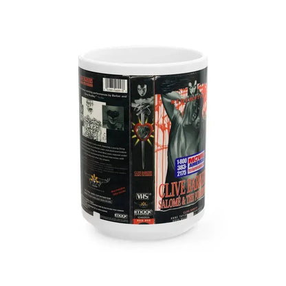 CLIVE BARKERS SALOME AND THE FORBIDDEN (VHS COVER) - White Coffee Mug 15oz - Go Mug Yourself