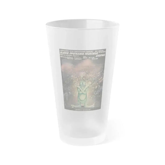 CLOSE ENCOUNTERS OF THE THIRD KIND (polish) 1977 Movie Poster - Frosted Pint Glass 16oz 16oz Frosted - Go Mug Yourself