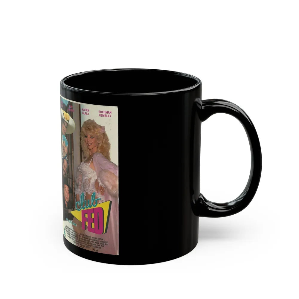 CLUB FED AND PRISON STORIES (VHS COVER) - Black Coffee Mug-Go Mug Yourself