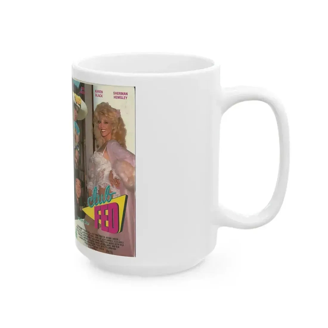 CLUB FED AND PRISON STORIES (VHS COVER) - White Coffee Mug - Go Mug Yourself