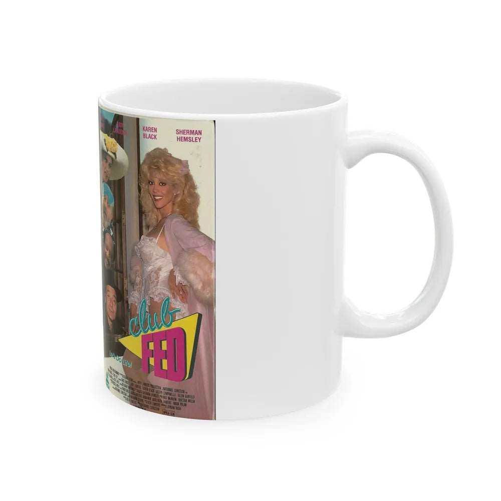 CLUB FED AND PRISON STORIES (VHS COVER) - White Coffee Mug-Go Mug Yourself