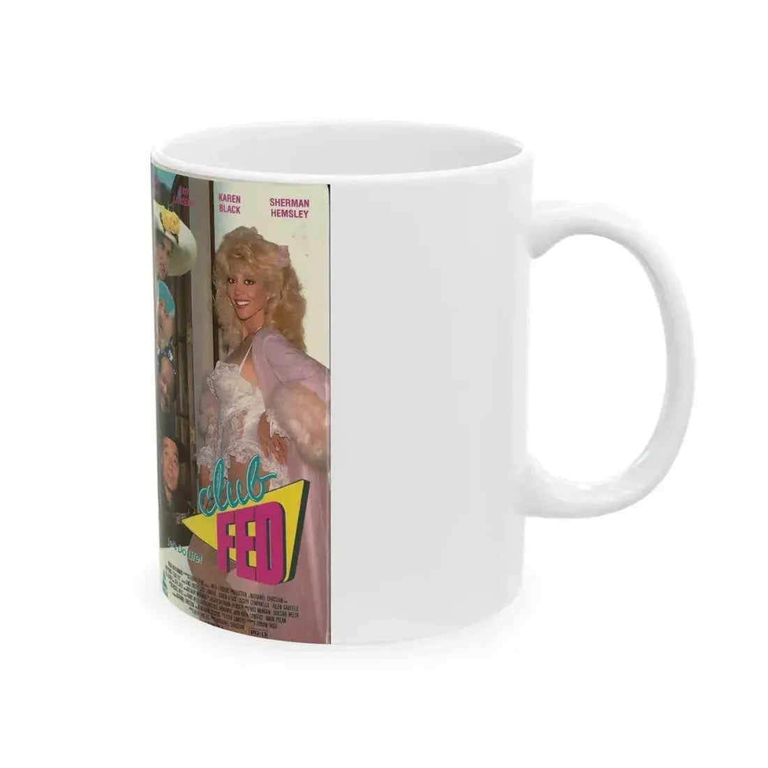 CLUB FED AND PRISON STORIES (VHS COVER) - White Coffee Mug - Go Mug Yourself