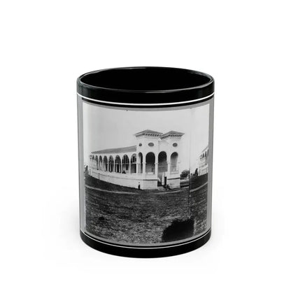 Club House Race Course, Where Federal Officers Were Confined, Charleston, S.C., April 1865 (U.S. Civil War) Black Coffee Mug 11oz - Go Mug Yourself