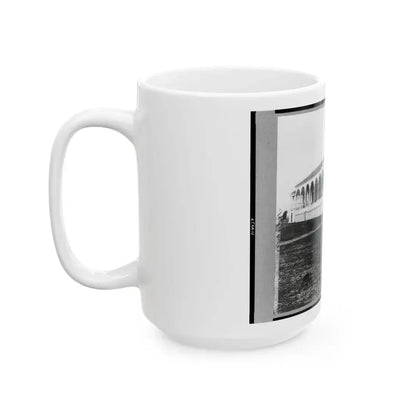 Club House Race Course, Where Federal Officers Were Confined, Charleston, S.C., April 1865 (U.S. Civil War) White Coffee Mug - Go Mug Yourself