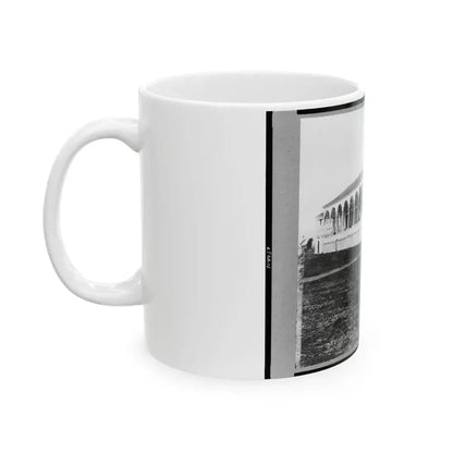 Club House Race Course, Where Federal Officers Were Confined, Charleston, S.C., April 1865 (U.S. Civil War) White Coffee Mug - Go Mug Yourself