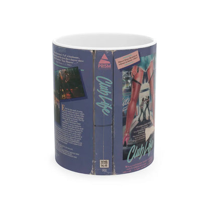 CLUB LIFE (VHS COVER) - White Coffee Mug-11oz-Go Mug Yourself