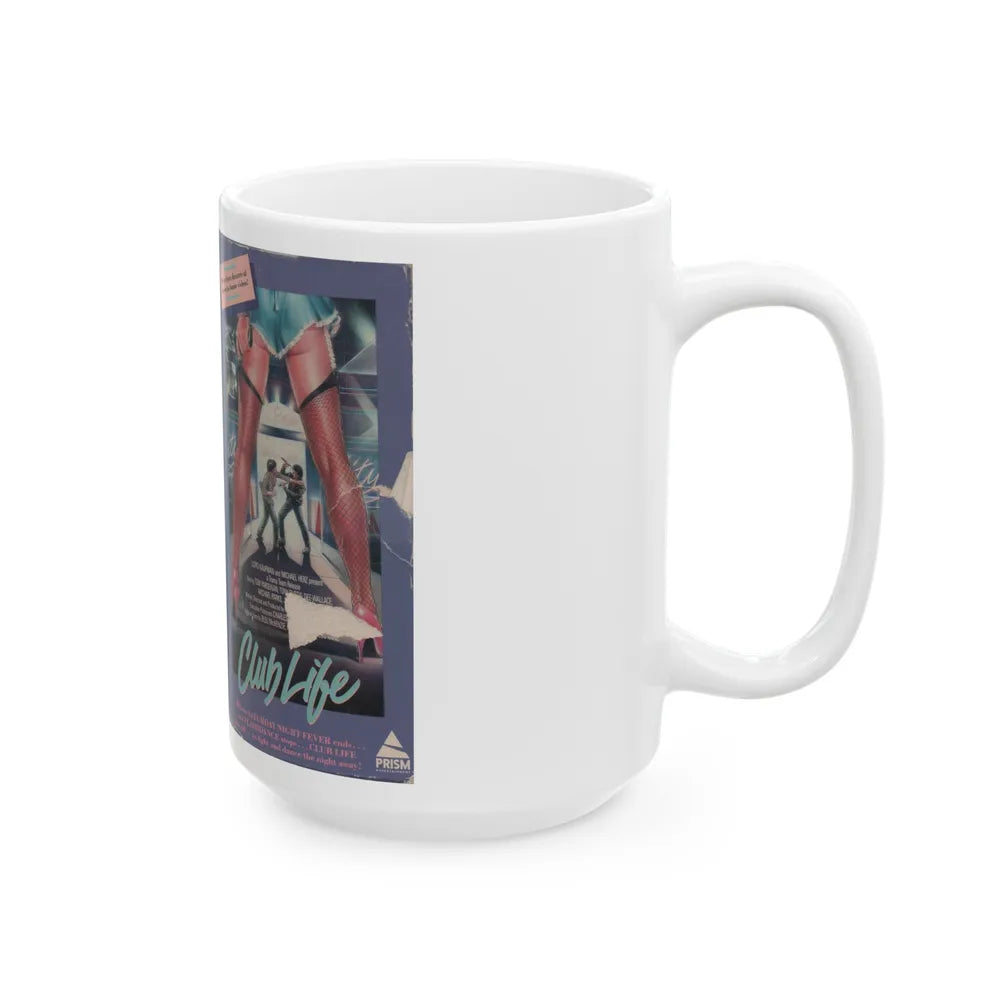 CLUB LIFE (VHS COVER) - White Coffee Mug-Go Mug Yourself