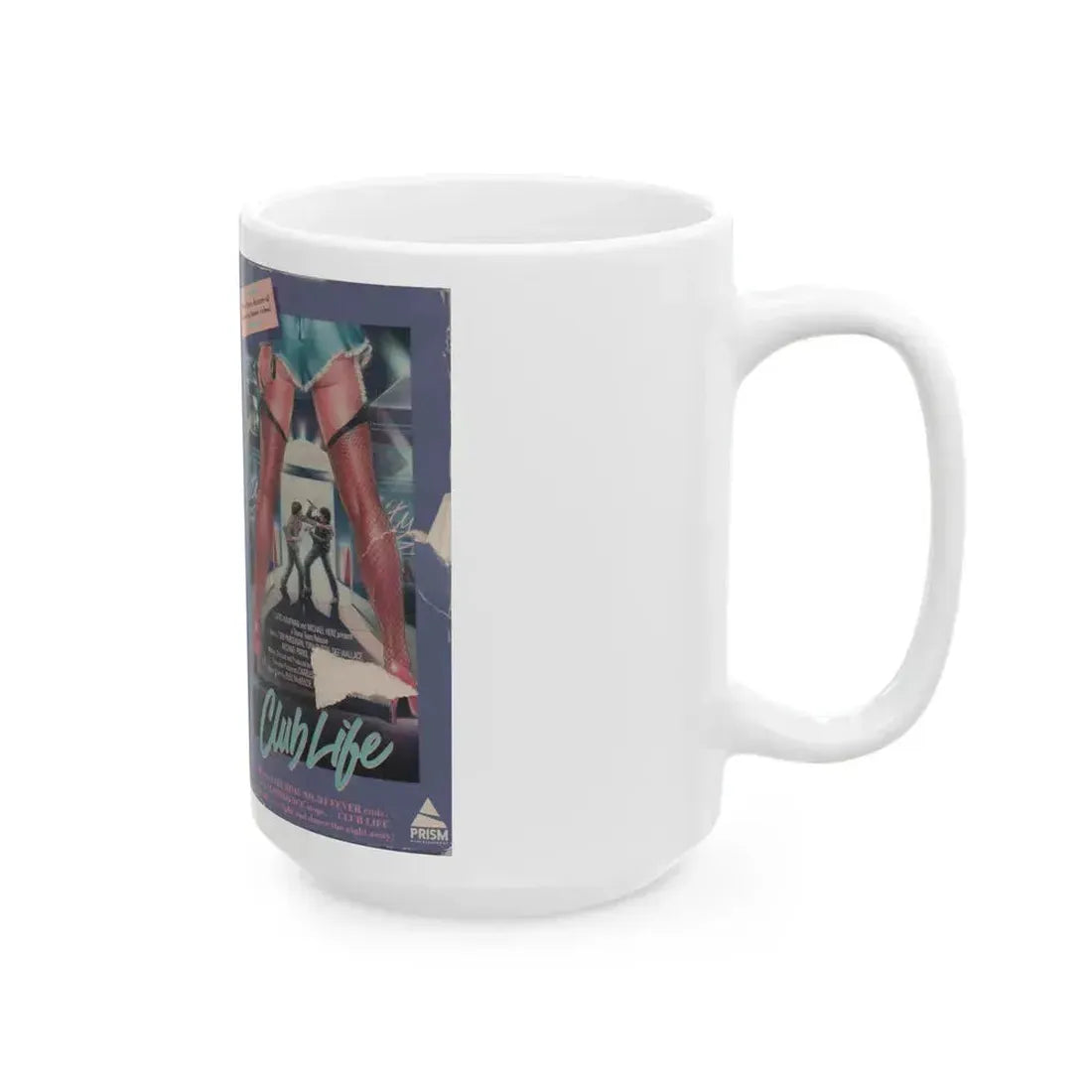 CLUB LIFE (VHS COVER) - White Coffee Mug - Go Mug Yourself