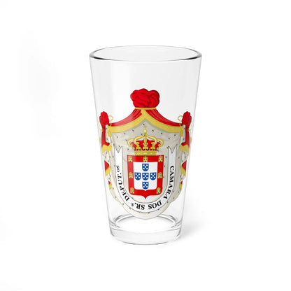 Câmara dos Senhores Deputados da Nação (Portugal) (Coat of Arms) Pint Glass 16oz 16oz - Go Mug Yourself